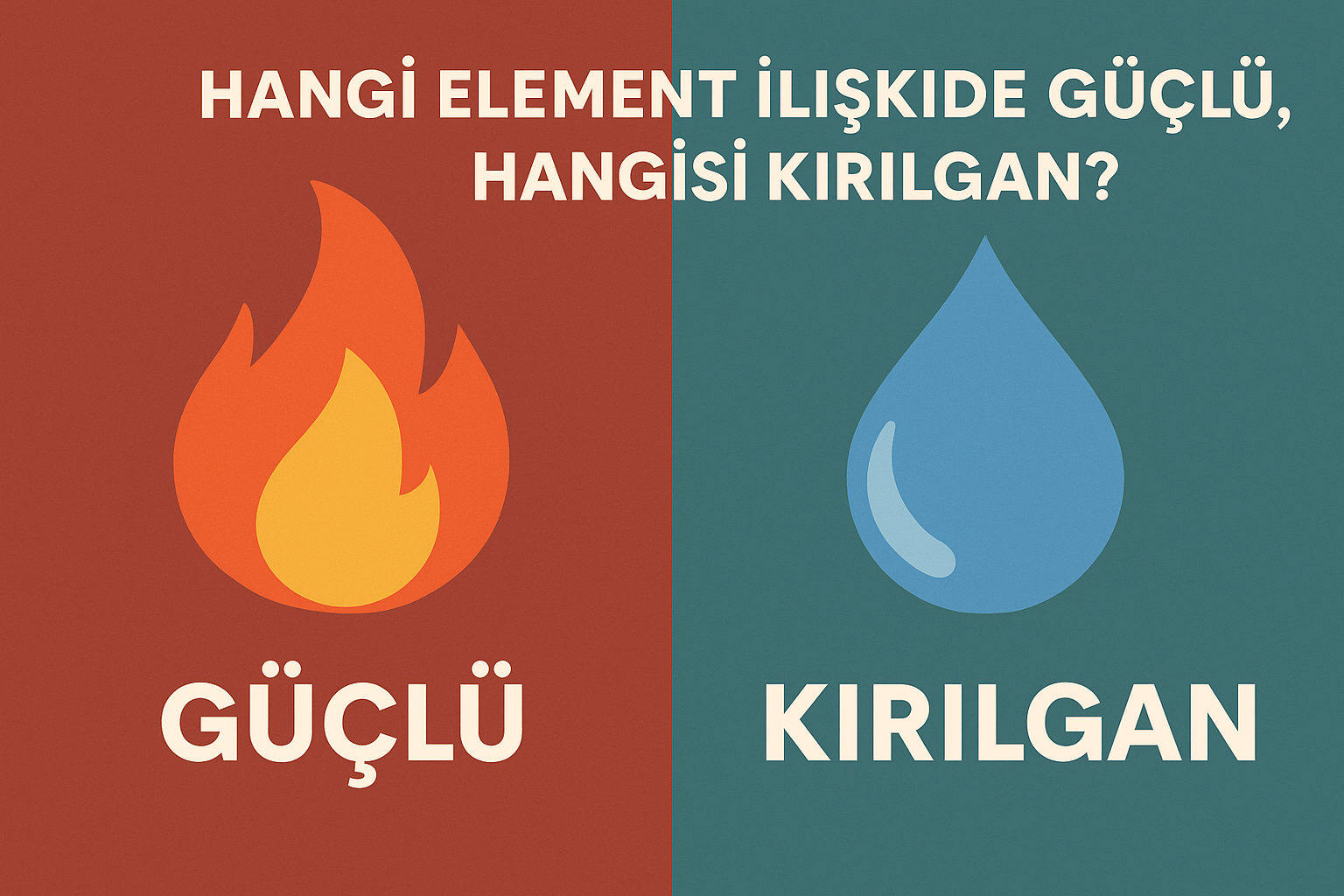 Hangi Element İlişkide Güçlü, Hangisi Kırılgan? Hangi Element İlişkide Güçlü, Hangisi Kırılgan?