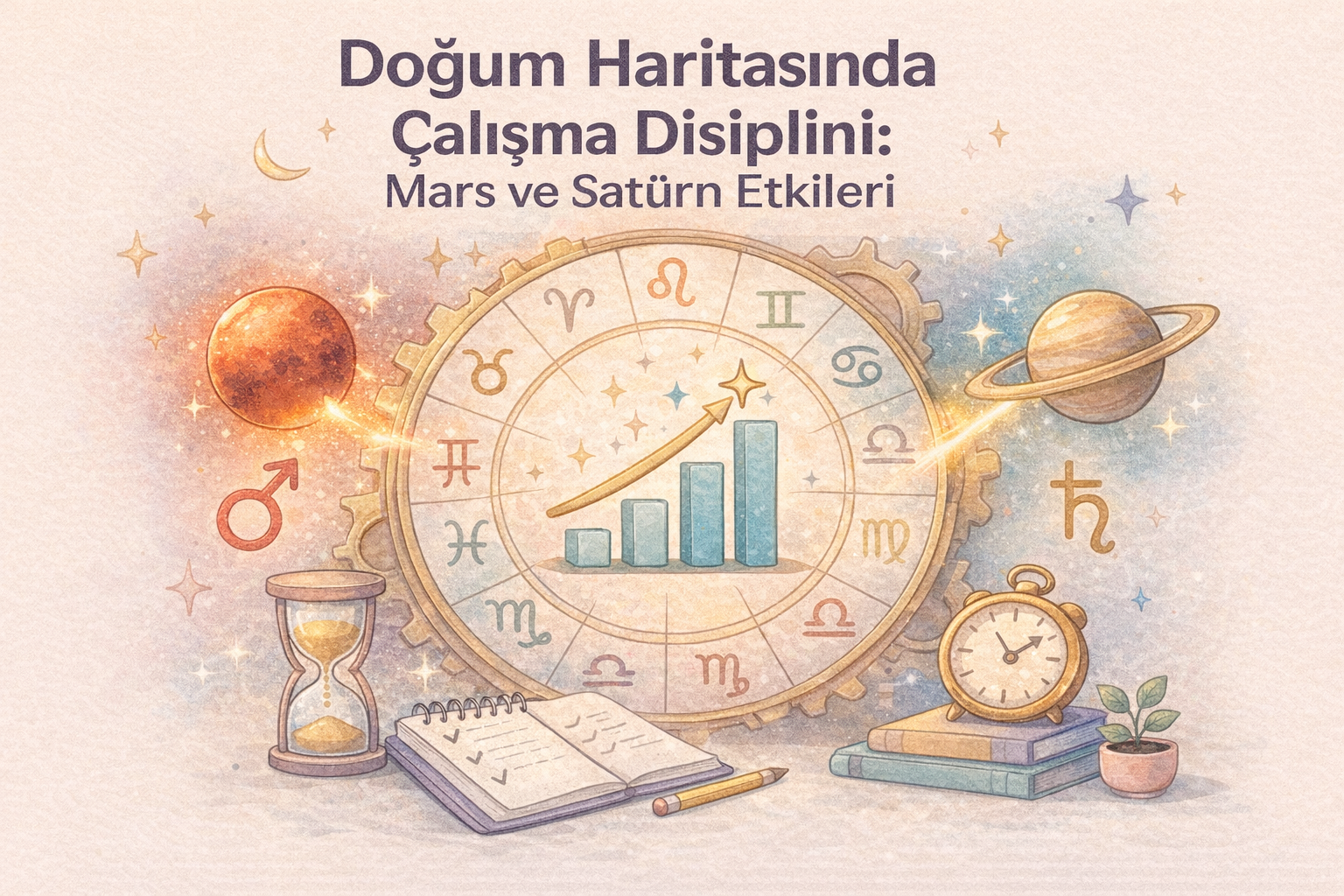 Doğum Haritasında Çalışma Disiplini: Mars ve Satürn Etkileri Doğum Haritasında Çalışma Disiplini: Mars ve Satürn Etkileri