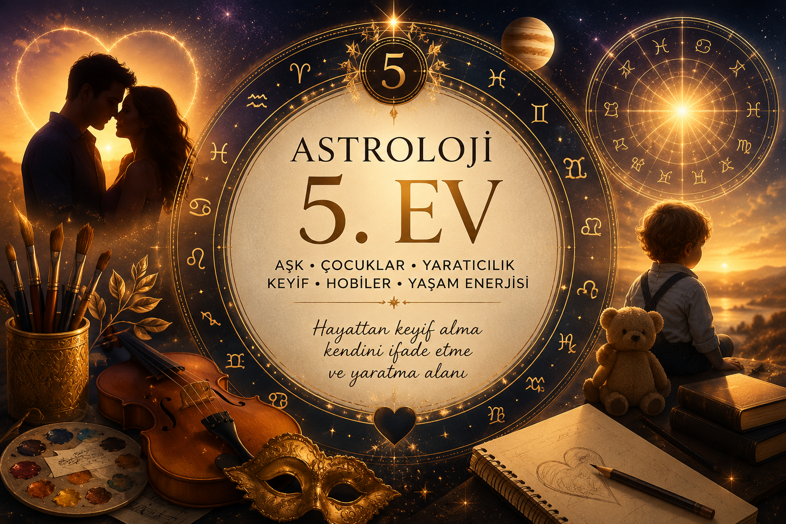 Astroloji 5. Ev Nedir? Aşk, Çocuklar ve Yaratıcılık Alanı Astroloji 5. Ev Nedir? Aşk, Çocuklar ve Yaratıcılık Alanı